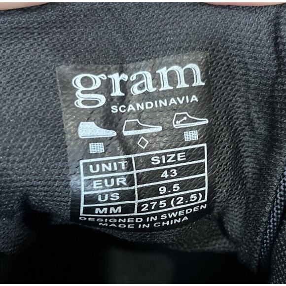 Gram Men’s Triple Textured High Top Sneaker Worn 1X Navy/Black Size 9.5 (43) - Picture 9 of 11